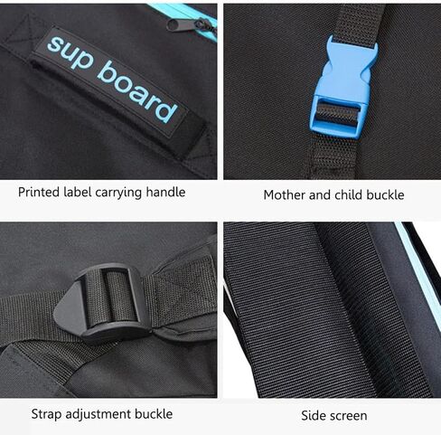 حقيبة لوحة Paddle ، 80L/105L/125L حقيبة مجداف قوارب الكاياك ، قفف لوحة وركوب الأمواج حقيبة على ظهر حقيبة ، حقيبة قارب مقاومة للماء أوكسفورد للنساء ، حقيبة تجديف ، سوداء ، 125 لتر in Saudi Arabia