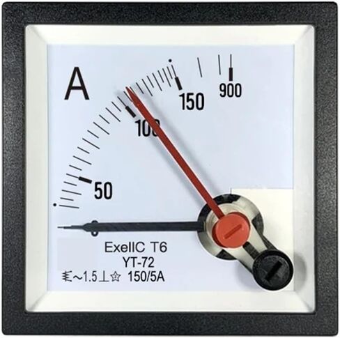 Yt72 Ammeter Double Pin AC Instrument 50/75/100/150/200/250/300/400/500/5a Pointer Exeiict 1Pcs(AC600-5A) in Saudi Arabia