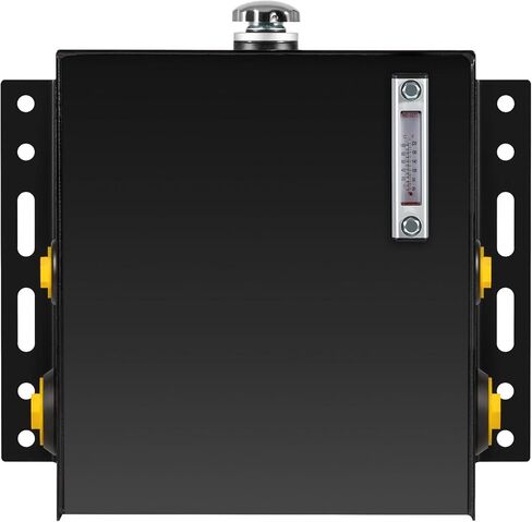 15-Gallon Hydraulic Fluid Reservoir Tank with Built-in Temp Gauge & Sight Gauge, Breather Strainer Fill Cap, Side Vertical Mount, 14 Gauge Steel, 20-1/4" x 13-5/8" x 17-1/2" Size in Saudi Arabia