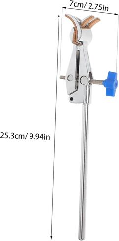 ABOOFAN 4 Prong Cork Lined Laboratory Clamp Adjustable Iron Prong Holder for Various Flask Necks Sturdy and Reliable for Extended Laboratory Use in Saudi Arabia