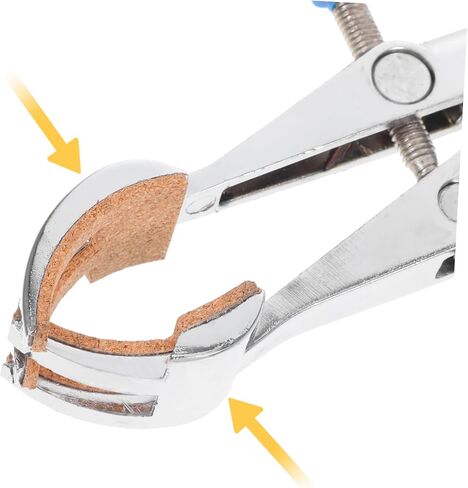 ABOOFAN 4 Prong Cork Lined Laboratory Clamp Adjustable Iron Prong Holder for Various Flask Necks Sturdy and Reliable for Extended Laboratory Use in Saudi Arabia