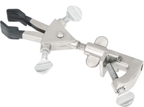 Clamp Universal Clamp - 2 الشق ، قابلة للتعديل المزدوج - قبضة مطلية بالفينيل غير القابلة للانزلاق ، تحمل عناصر تصل إلى 2.15 " - دوارة مدرب ، تناسب قضبان كبيرة تصل إلى 21 ملم - الفولاذ المقاوم للصدأ in Saudi Arabia