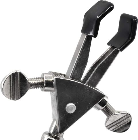 Clamp Universal Clamp - 2 الشق ، قابلة للتعديل المزدوج - قبضة مطلية بالفينيل غير القابلة للانزلاق ، تحمل عناصر تصل إلى 2.15 " - دوارة مدرب ، تناسب قضبان كبيرة تصل إلى 21 ملم - الفولاذ المقاوم للصدأ in Saudi Arabia
