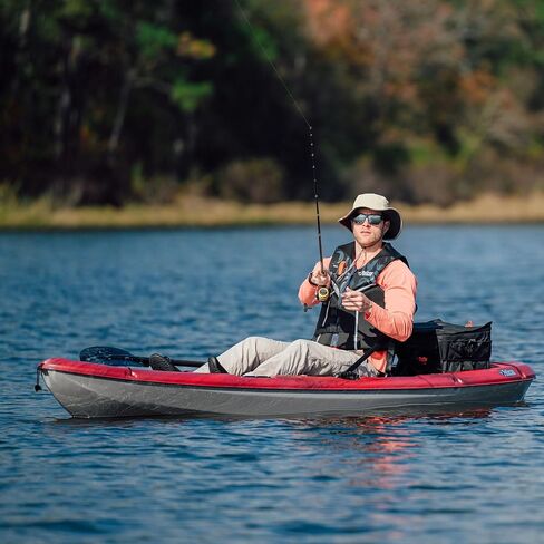 Pelican Sentinel 100xp - Angler Sit على قوارب الكاياك الصيد العلوي - نظام جلوس خفيف الوزن - Ergocast XP ™ - 10 قدم in Saudi Arabia