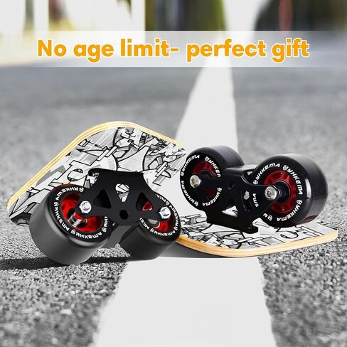 Portable Drift Skateboard-Split Design with 7-Ply Maple Freeskates, Anti-Slip Grip Tape & Premium PU Wheels High-End Bearings for Road Surfing & Drifting in Saudi Arabia