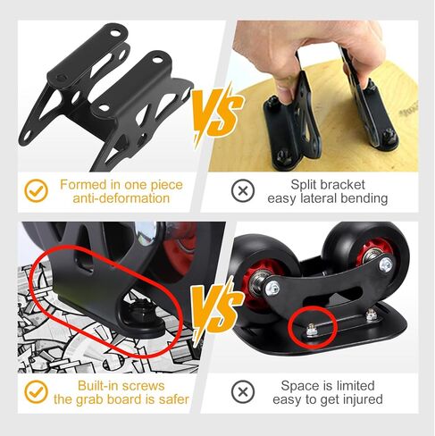 Portable Drift Skateboard-Split Design with 7-Ply Maple Freeskates, Anti-Slip Grip Tape & Premium PU Wheels High-End Bearings for Road Surfing & Drifting in Saudi Arabia