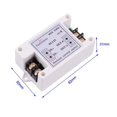 DC 12V 40A Relay, 1CH Universal 433Mhz Remote Control Wireless Latching Function Switch for Industrial & Low Voltage Power Systems in Saudi Arabia