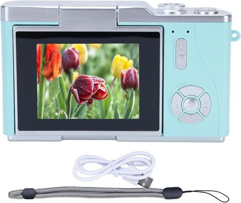 48mp 1080p الكاميرا الرقمية ، الكاميرا الصغيرة مع Zoom الرقمية 8x ، وقت التسجيل 4H ، 2.4 بوصة شاشة Flip HD ، وظيفة لعبة الموقت الذاتي ، بطارية 800mAh (P2) in Saudi Arabia
