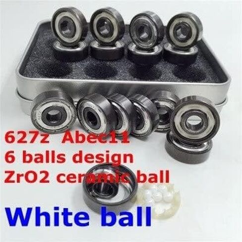 627Z التزلج الفني يحمل 7 × 22x7mm 6 محامل كرة سيراميك محامل التزلج على التزلج على التزلج 627 ABEC-11 (16pcs SI3N4 627Z) in Kuwait