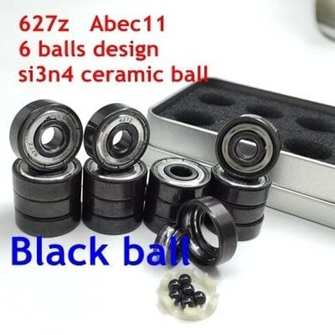 627Z التزلج الفني يحمل 7 × 22x7mm 6 محامل كرة سيراميك محامل التزلج على التزلج على التزلج 627 ABEC-11 (16pcs SI3N4 627Z) in Kuwait