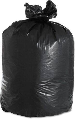 Super Extra-Heavy Grade Can Liners, 38 x 58, 2.4 Mil, 60-Gallon, Black, 10/Roll in Saudi Arabia