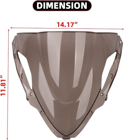 PSLER ZX6R Windshield for ZX6R 2024,Double Bubble Windshield ZX-6R Accessories Motorcycle Windscreen ZX 6R(Black) in Kuwait