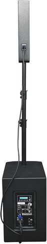 Rockville Bundle: (2) نظام SPECTER ROCKVILLE PRO/DJ SPEALER SPECERER SPECERER و (1) كشك إطار الوزن الخفيف و (2) ROCKVILLE LED DMX DJ Club Wash Up-Light+Remote (5 عناصر) in Kuwait
