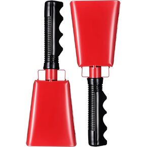 رعاة البقر الصلب مع مقبض 8 بوصة صانعي الضوضاء أجراس البقر ، 2 حزمة كوبيل كبيرة للأحداث الرياضية in Kuwait