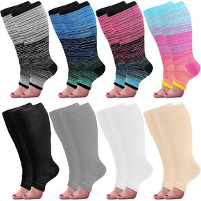 8 أزواج بالإضافة إلى الجوارب ضغط الحجم للنساء الرجال عجل عجل كبير حجم الجوارب الدعم للركبة للدورة الدموية in Kuwait