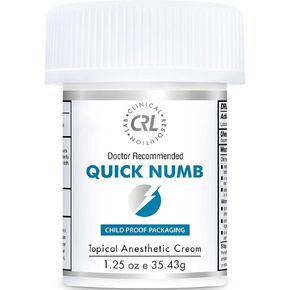 Clinical Resolution Quick Numb 5% Lidocaine Topical Numbing Cream for Fast Pain Relief, Burn Itch Numb Cream, Maximum Strength, Vitamin E for Local and Anorectal Uses, Hemorrhoid Treatment 1.25 Oz in Saudi Arabia