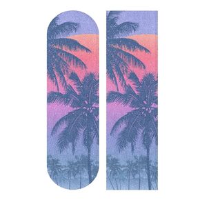 ALAZA Tropical Sunrise Palm Trees Skateboard Grip Tape Sheets 44"X 10" Graphic Longboard Griptape Bubble Free Anti-Slip Scooter Deck Sand Paper for Rollerboard in Kuwait