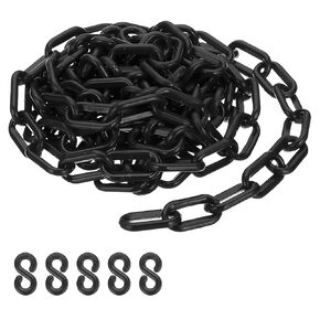 PATIKIL Red Plastic Chain, 16 ft 6mm Safety Barrier Chain for Crowd Control, Queue Line, Parking, Fence, Gate, Concert, Construction Site and Decoration in Kuwait