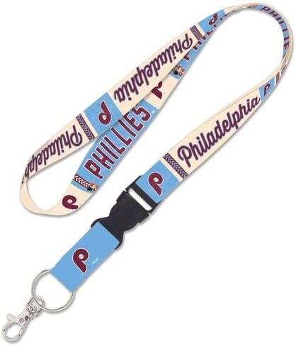 Wincraft Philadelphia Phillies Cooperstown Lanyard مع مشبك قابلة للفصل 1 " in Saudi Arabia