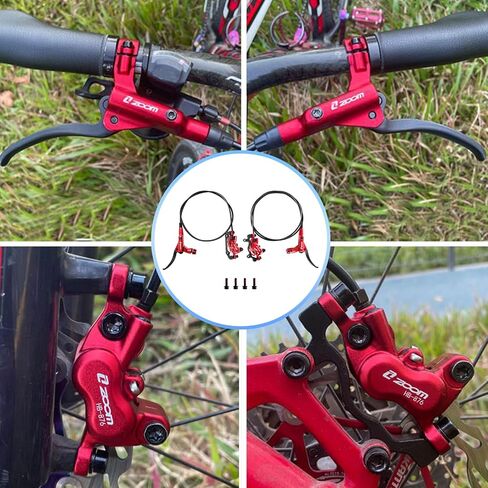 Z00M HB876 4 مكابح فرامل القرص هيدروليكي ، مجموعة فرامل هيدروليكية MTB اليسرى الأمامية 850 مم الخلفية اليمنى 1450 مم مجموعة الفرامل الهيدروليكية للدراجات للدراجات EBIKE ، الدراجة الجبلية ، دراجة الطريق ، الدراجة الدهنية (مسبقًا) in Kuwait