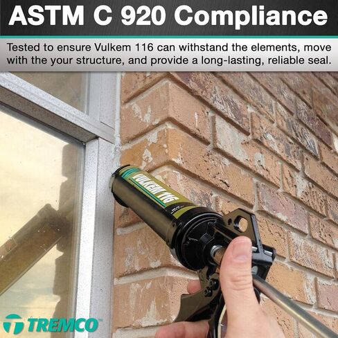 Tremco Vulkem 116, 10 oz, Gray, Case of 30 with AWF PRO Gloves, One Component, Moisture Curing, High Performance Polyurethane Joint Sealant in Kuwait