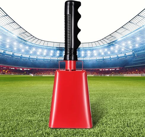 رعاة البقر الصلب مع مقبض 8 بوصة صانعي الضوضاء أجراس البقر ، 2 حزمة كوبيل كبيرة للأحداث الرياضية in Kuwait