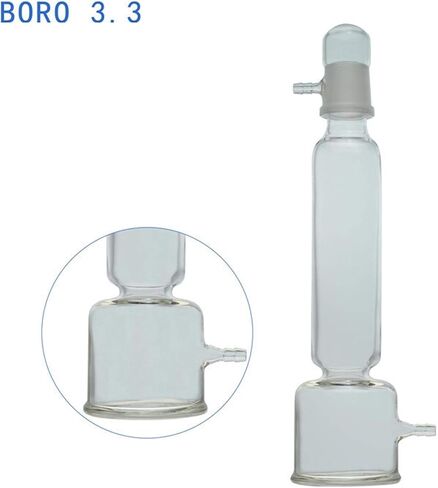500ml Gas Drying Tower Borosilicate 3.3 Glass Buffer Bottle Thick Glass Customizable Scientific Lab Glasswares- Pack of 1 (Size : 500ml) in Saudi Arabia
