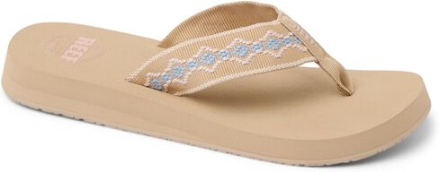 Reef Women's Sandy Flip-Flop, Black/Blue, 7 in Saudi Arabia