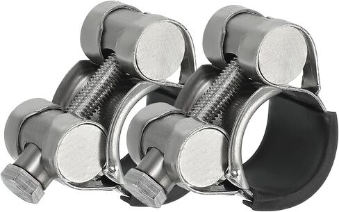 Patikil 20-22mm مشبك خرطوم T-Bolt ، 2 حزمة مطاطية مقلوب المبرد المبرد المشبكات أنبوب أنبوب المبرد 304 مشبك خرطوم الرادياتير الفولاذ المقاوم للصدأ لمدة 0.79 "-0.87" أنبوب in Saudi Arabia
