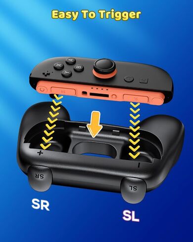 [Both for Switch 2 and 1] FYOUNG Grips for Nintendo Switch 2/1/OLED Controller, Handle Holder for Joycon 2&for Joy con, Dual Size Comfort Ergonomic Grip for Kids&Adults, Family Gaming Accessories in Saudi Arabia
