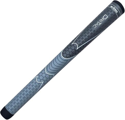WINN TITANUN DRI-TAC OVERSIZE- LATEST SERIES 09 Pieces DarkGrey/SilverGrey Golf Grip - Non-Slip & Cushioned Comfort - Incredible Comfort & Moisture-Wicking - Shock Absorption Benefits for Pain-Free in Saudi Arabia