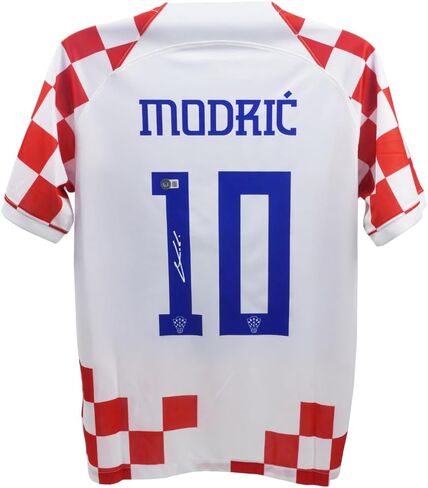 Luka Modric Signed Croatia Soccer Jersey #10, with Beckett COA White in Kuwait