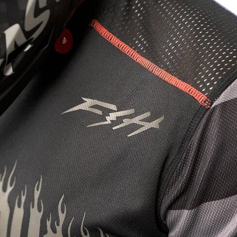 Fasthouse Youth Burn Free Classic Long Sleeve Jersey ، Black in Saudi Arabia
