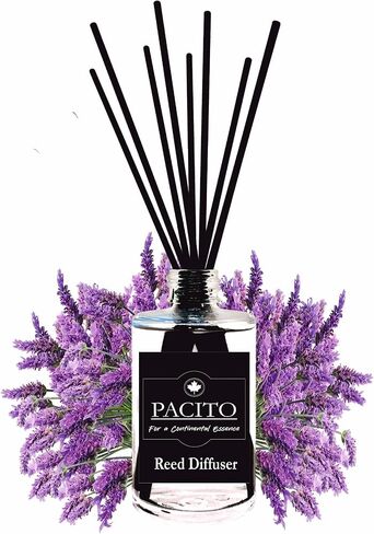 Reed Diffuser | Sandalwood | Made with Sandalwood Essential Oil | Luxurious Reed Diffuser | Handpoured in India | 3.38 fl oz | Includes Fibre Reed Sticks in Saudi Arabia