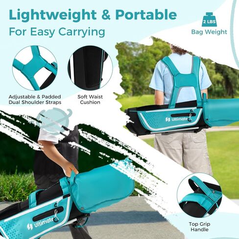 Goplus Junior Complete Golf Club Set for Kids, Right Hand Golf Clubs with Stand Bag, Rain Hood, Golf Practice Set for Ages 5-7,8-10,11-13 Boys Girls in Saudi Arabia