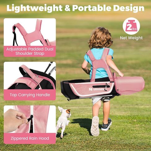 مجموعة نادي Gymax Kids Golf Club ، مجموعة كاملة من الأهداف اليمنى للأطفال مع 4/6 أندية وحقيبة الوقوف ، ونوادي الشباب الصغار للأولاد والبنات ، مجموعة الجولف المبتدئين in Kuwait