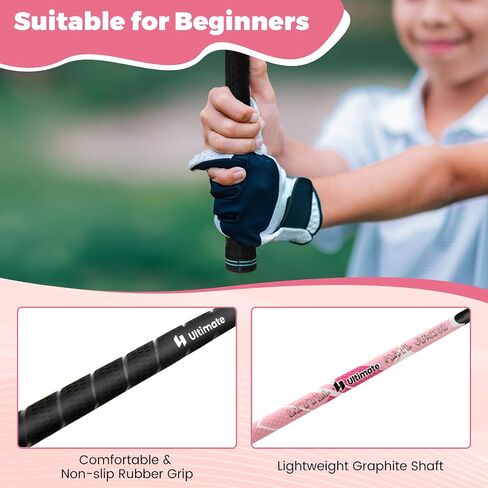 مجموعة نادي Gymax Kids Golf Club ، مجموعة كاملة من الأهداف اليمنى للأطفال مع 4/6 أندية وحقيبة الوقوف ، ونوادي الشباب الصغار للأولاد والبنات ، مجموعة الجولف المبتدئين in Kuwait