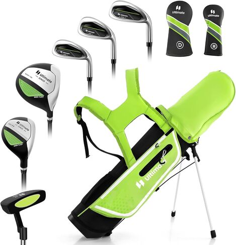 مجموعة نادي Gymax Kids Golf Club ، مجموعة كاملة من الأهداف اليمنى للأطفال مع 4/6 أندية وحقيبة الوقوف ، ونوادي الشباب الصغار للأولاد والبنات ، مجموعة الجولف المبتدئين in Kuwait