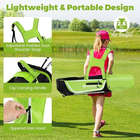 مجموعة نادي Gymax Kids Golf Club ، مجموعة كاملة من الأهداف اليمنى للأطفال مع 4/6 أندية وحقيبة الوقوف ، ونوادي الشباب الصغار للأولاد والبنات ، مجموعة الجولف المبتدئين in Kuwait