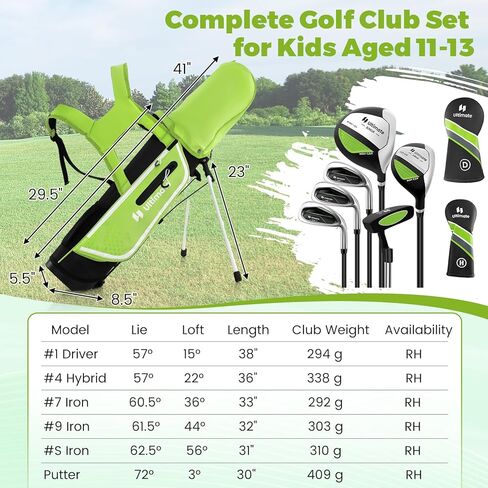 مجموعة نادي Gymax Kids Golf Club ، مجموعة كاملة من الأهداف اليمنى للأطفال مع 4/6 أندية وحقيبة الوقوف ، ونوادي الشباب الصغار للأولاد والبنات ، مجموعة الجولف المبتدئين in Kuwait