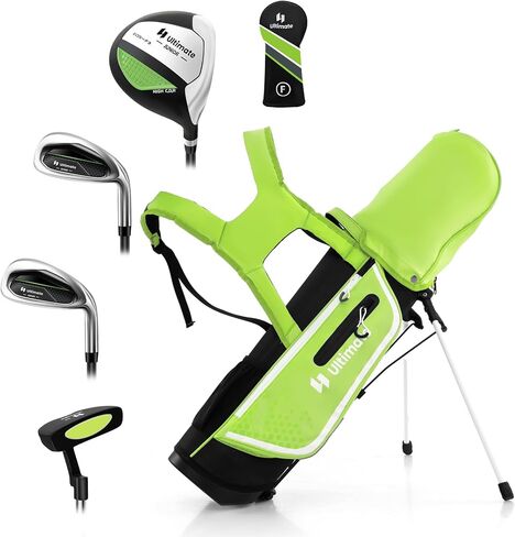 مجموعة نادي Gymax Kids Golf Club ، مجموعة كاملة من الأهداف اليمنى للأطفال مع 4/6 أندية وحقيبة الوقوف ، ونوادي الشباب الصغار للأولاد والبنات ، مجموعة الجولف المبتدئين in Kuwait