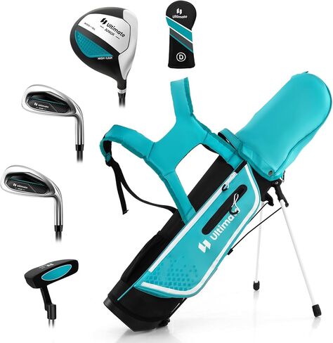 مجموعة نادي Gymax Kids Golf Club ، مجموعة كاملة من الأهداف اليمنى للأطفال مع 4/6 أندية وحقيبة الوقوف ، ونوادي الشباب الصغار للأولاد والبنات ، مجموعة الجولف المبتدئين in Saudi Arabia