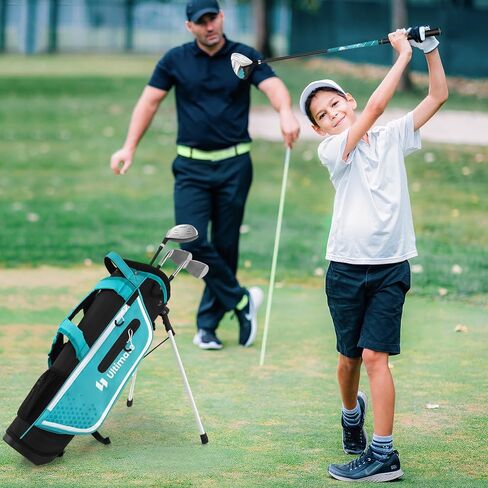 مجموعة نادي Gymax Kids Golf Club ، مجموعة كاملة من الأهداف اليمنى للأطفال مع 4/6 أندية وحقيبة الوقوف ، ونوادي الشباب الصغار للأولاد والبنات ، مجموعة الجولف المبتدئين in Saudi Arabia