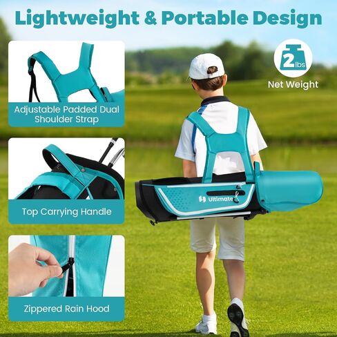 مجموعة نادي Gymax Kids Golf Club ، مجموعة كاملة من الأهداف اليمنى للأطفال مع 4/6 أندية وحقيبة الوقوف ، ونوادي الشباب الصغار للأولاد والبنات ، مجموعة الجولف المبتدئين in Saudi Arabia