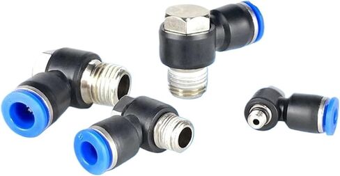 10PCS PH Pneumatic Quick Connector Water Pipe Hose Connector 1/8" 1/2 3/8 1/4 BSPT Elbow Outer Hexagon(PH10-02) in Kuwait