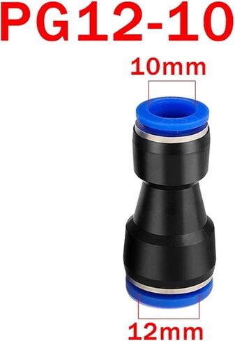 50PCS Pneumatic Fittings Quick Air Connector Hose Tube Fitting Plastic PU PG 4mm 6mm 8mm 10mm 12mm Push Into(PU 16) in Kuwait
