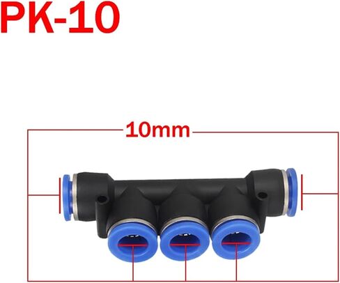 50pcs pk pza pnumatic pneumatic moncorts quick connectors fitting 4 way 5 way act act fast air titts 4mm 6mm 8mm 10mm 12mm (pk-10) in Kuwait