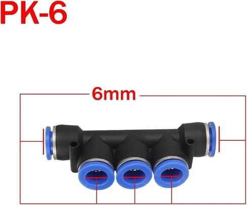 50pcs pk pza pnumatic pneumatic moncorts quick connectors fitting 4 way 5 way act act fast air titts 4mm 6mm 8mm 10mm 12mm (pk-10) in Kuwait
