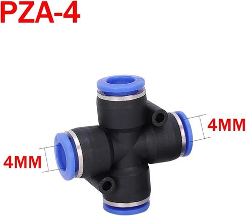 50pcs pk pza pnumatic pneumatic moncorts quick connectors fitting 4 way 5 way act act fast air titts 4mm 6mm 8mm 10mm 12mm (pk-10) in Kuwait