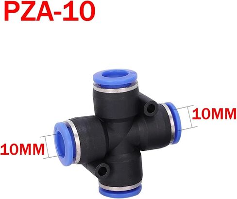 50pcs pk pza pnumatic pneumatic moncorts quick connectors fitting 4 way 5 way act act fast air titts 4mm 6mm 8mm 10mm 12mm (pk-10) in Kuwait